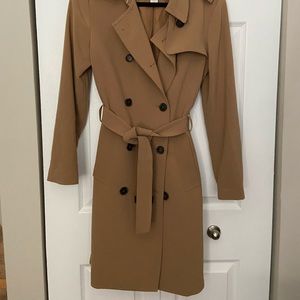 Knee length trench coat
